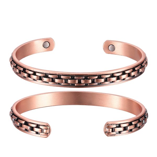 Bio Magnetic Copper Therapy Bangle with 2 Ultra Strength Magnets - Image 3