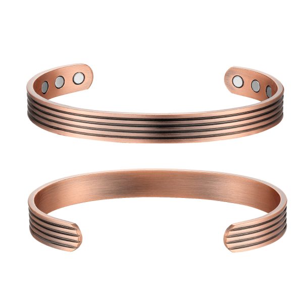 Bio Magnetic Copper Therapy Bangle with 6 Ultra Strength Magnets - Image 4