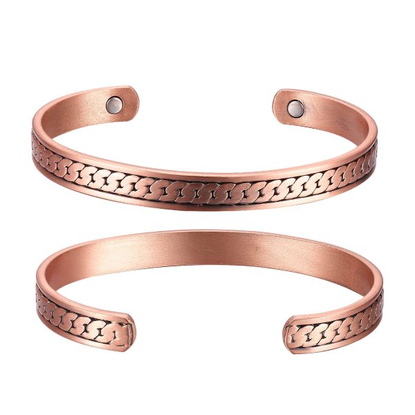 Bio Magnetic Copper Therapy Bangle with 2 Ultra Strength Magnets - Image 3